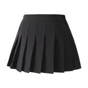 Fall Winter Savings Clearance! abtuhar Girls Skirts,Skirts for Girls,Toddler Baby Girls Skirts Skorts Elastic Flared Plain Pleated Skirts for Girls Kids Casual Skater Skirt Black 7-8 Years
